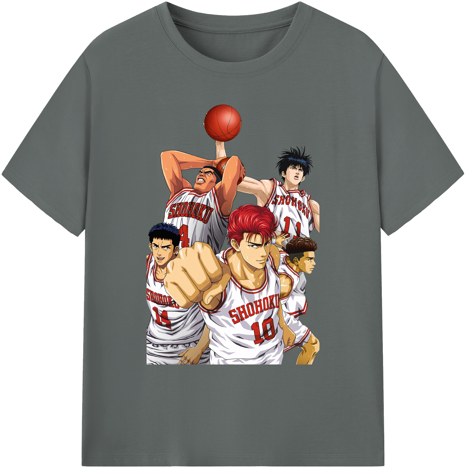 （画像用） SLAM DUNK／スラムダンク 綿100％ メンズ半袖Tシャツ｜肌触りやわらか＆通気性